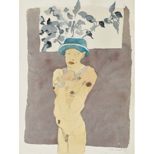 PIERRE-ETIENNE GENIER : Entbl�sste Frau mit Hut (DOBIASCHOFSKY AUKTIONEN AG)
