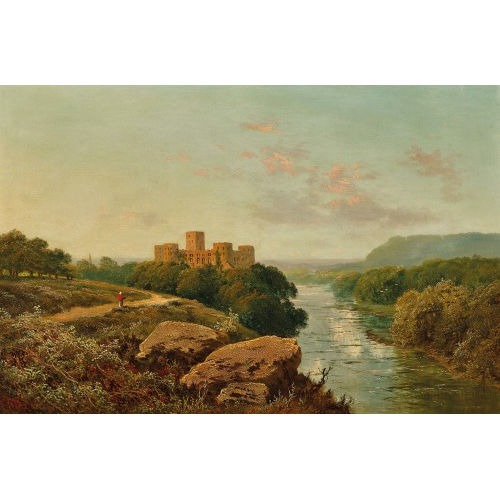 EDMUND JOHN NIEMANN : Richmond Castle on the River Wharf (DOBIASCHOFSKY AUKTIONEN AG)