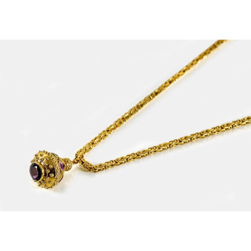 AMETHYST-ANH�NGER MIT COLLIER : (DOBIASCHOFSKY AUKTIONEN AG)