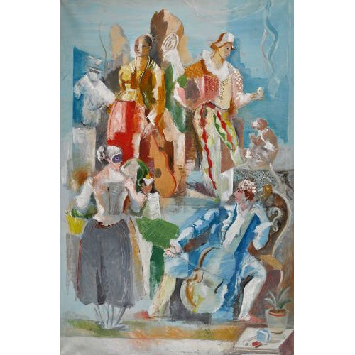 CHARLES GEORGES DUFRESNE : 'Le Th��tre de Moli�re II' (DOBIASCHOFSKY AUKTIONEN AG)