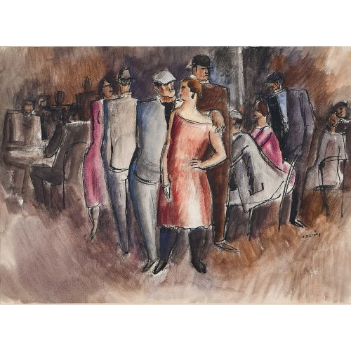MAURICE LOUIS SAVIN : Abendgesellschaft (DOBIASCHOFSKY AUKTIONEN AG)