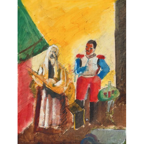 CHARLES GEORGES DUFRESNE : Soldat und Gitarrenspielerin (DOBIASCHOFSKY AUKTIONEN AG)