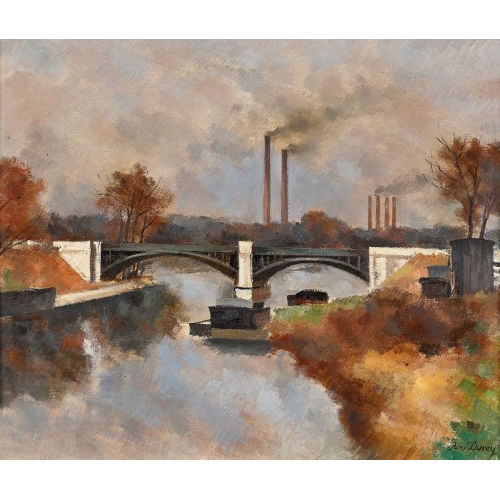 REN� DUREY : 'Pont d'Issy' (DOBIASCHOFSKY AUKTIONEN AG)