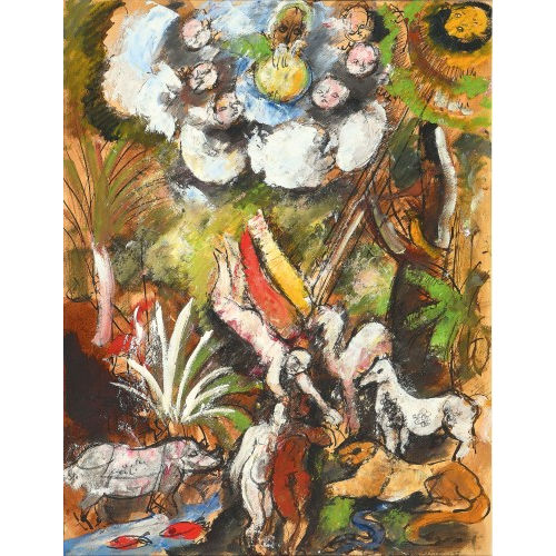 CHARLES GEORGES DUFRESNE : Die Vertreibung aus dem Paradies (DOBIASCHOFSKY AUKTIONEN AG)
