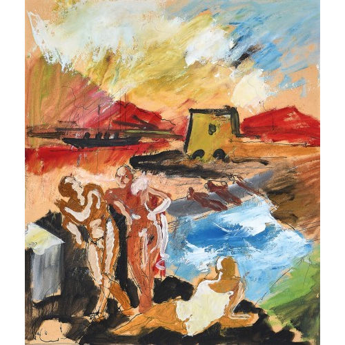 CHARLES GEORGES DUFRESNE : Badende (DOBIASCHOFSKY AUKTIONEN AG)
