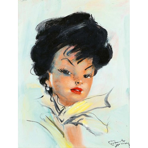 JEAN-GABRIEL DOMERGUE : 'Ghilaine' (DOBIASCHOFSKY AUKTIONEN AG)