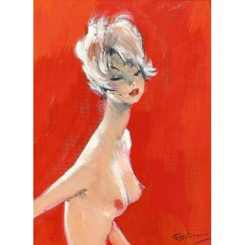 JEAN-GABRIEL DOMERGUE : Jeune femme (DOBIASCHOFSKY AUKTIONEN AG)