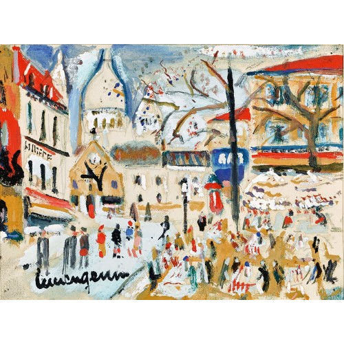 LUCIEN G�NIN : Die Place du Tertre in Paris (DOBIASCHOFSKY AUKTIONEN AG)