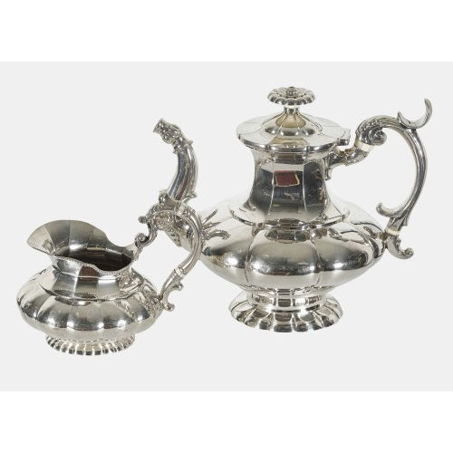 KAFFEE- UND MILCHKANNE : Louis Philippe, Bern, 18. Jh. (Rehfues) (DOBIASCHOFSKY AUKTIONEN AG)