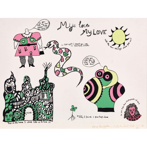 NIKI DE SAINT PHALLE : 'My love My love' (DOBIASCHOFSKY AUKTIONEN AG)