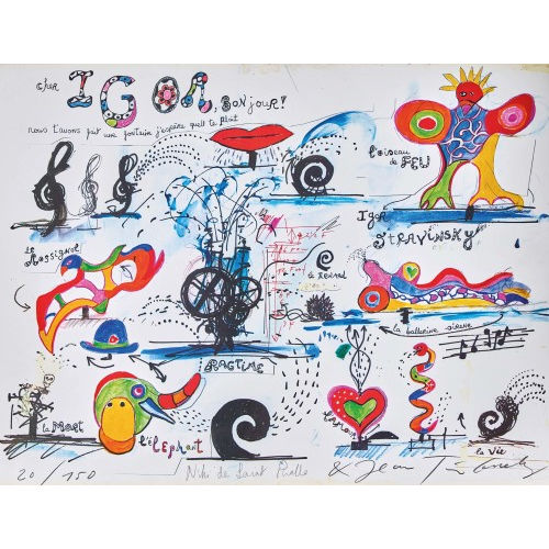 JEAN TINGUELY : 'Cher Igor, bonjour' (DOBIASCHOFSKY AUKTIONEN AG)