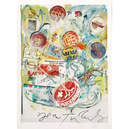 JEAN TINGUELY : 'Championnat du monde hockey sur glace Berne Fribourg 1990' (DOBIASCHOFSKY AUKTIONEN AG)