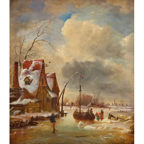 EDWARD FRANCIS DREW PRITCHARD : Winter landscape (DOBIASCHOFSKY AUKTIONEN AG)