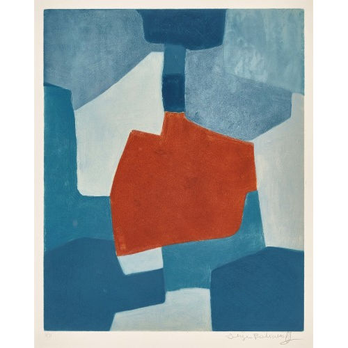 SERGE POLIAKOFF : 'Komposition in Rot und Blau' (DOBIASCHOFSKY AUKTIONEN AG)