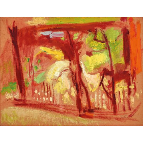 CUNO AMIET : Landschaft mit B�umen (DOBIASCHOFSKY AUKTIONEN AG)