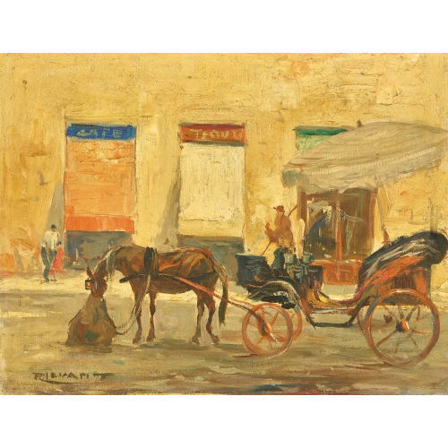 20. JH. BRASILIEN : Strassenpartie mit Pferdekutsche (DOBIASCHOFSKY AUKTIONEN AG)
