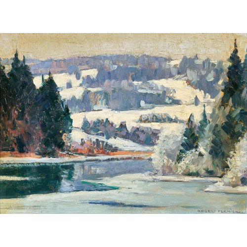 ROBERT FERNIER : 'Lac St. Point - hiver' (DOBIASCHOFSKY AUKTIONEN AG)