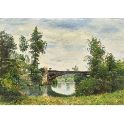 EDMOND CHARLES JOSEPH YON : Flussbr�cke (DOBIASCHOFSKY AUKTIONEN AG)