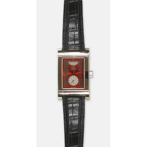 HERRENARMBANDUHR : Bulgari, Rettangolo, Reserve de marche, um 2000 (DOBIASCHOFSKY AUKTIONEN AG)