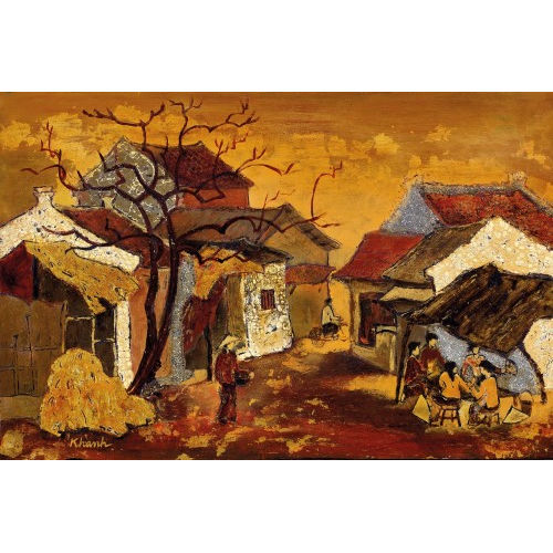 HA M�NG KHANH : Vietnamesisches Dorf (DOBIASCHOFSKY AUKTIONEN AG)