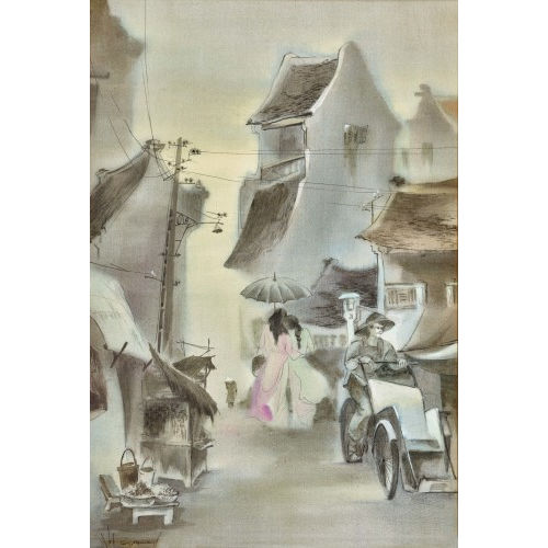 THAI QUANG DUONG : 'La Dame en mauve' (DOBIASCHOFSKY AUKTIONEN AG)