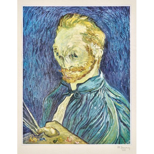 POL BURY : Vincent van Gogh mit Malpalette (DOBIASCHOFSKY AUKTIONEN AG)
