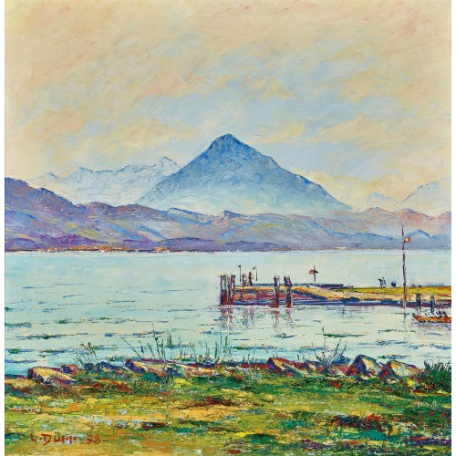 LOUIS D�RR : 'Schiffl�ndte am Thunersee' (DOBIASCHOFSKY AUKTIONEN AG)
