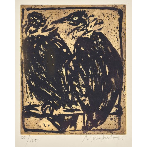 RUDOLF MUMPRECHT : 'Vautours' (DOBIASCHOFSKY AUKTIONEN AG)