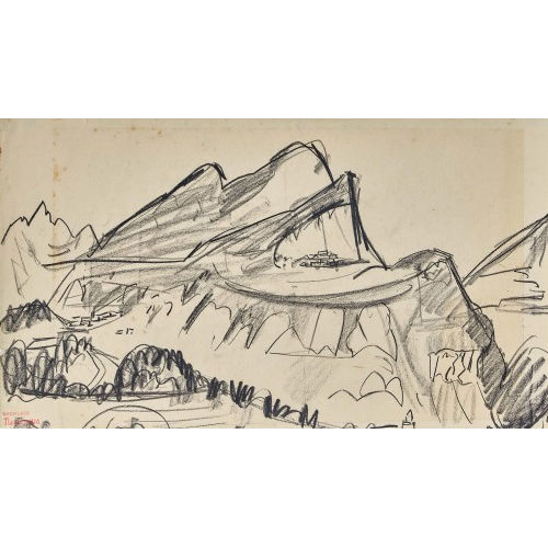 WERNER NEUHAUS : Bergmassiv (DOBIASCHOFSKY AUKTIONEN AG)