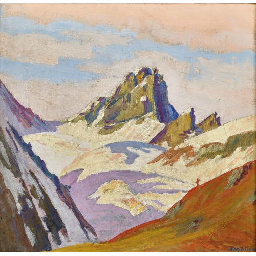ALBERT NYFELER : 'Majinghorn am L�tschenpass' (DOBIASCHOFSKY AUKTIONEN AG)