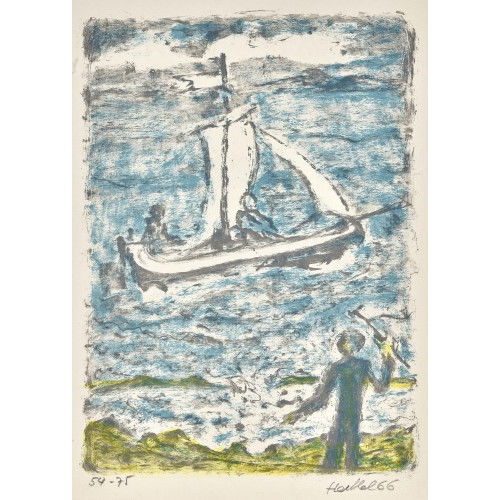 ERICH HECKEL : 'Segelschiff' (DOBIASCHOFSKY AUKTIONEN AG)