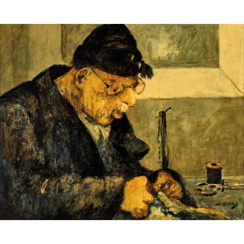 WALTER KREBS : Schneider bei der Arbeit (DOBIASCHOFSKY AUKTIONEN AG)