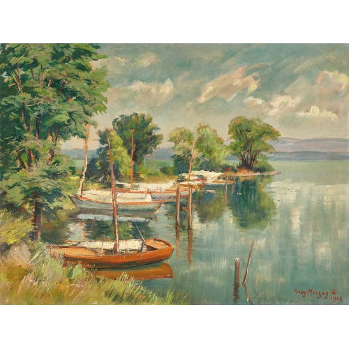 AUGUST HERZOG : 'B�ch I - am Z�richsee' (DOBIASCHOFSKY AUKTIONEN AG)