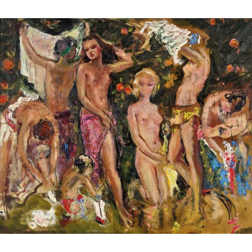 JOSEPH EDWARD DUVANEL : Die Badenden (DOBIASCHOFSKY AUKTIONEN AG)