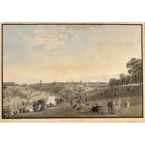JOHANN JAKOB BIEDERMANN : 'Vue de la Ville de Berne' (DOBIASCHOFSKY AUKTIONEN AG)