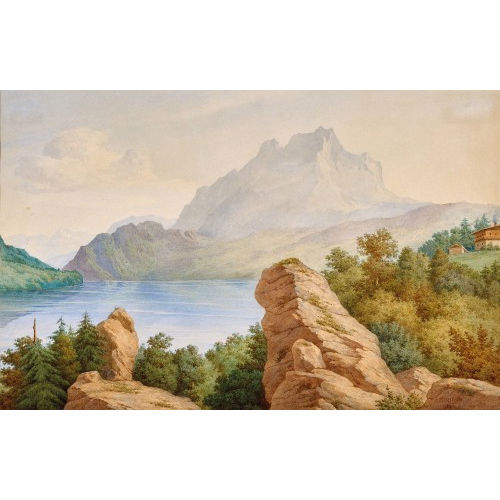 FRANZ HEINRICH : Ansicht des Pilatus (DOBIASCHOFSKY AUKTIONEN AG)