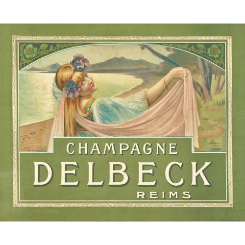 ALFRED EDWARD CHALON : 'Champagne Delbeck Reims' (DOBIASCHOFSKY AUKTIONEN AG)