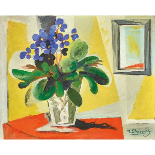 TH�ODORE STRAWINSKY : Stillleben mit Blumen in Vase (DOBIASCHOFSKY AUKTIONEN AG)