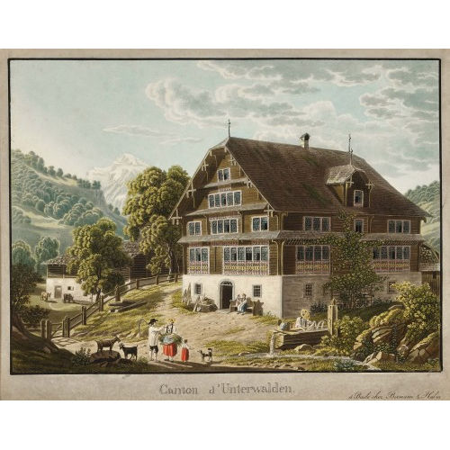 PETER BIRMANN : 'Canton d'Unterwalden' (DOBIASCHOFSKY AUKTIONEN AG)