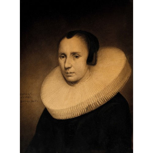 BENJAMIN GERRITSZ. CUYP : Brustbildnis einer �lteren Frau mit M�hlsteinkragen (DOBIASCHOFSKY AUKTIONEN AG)