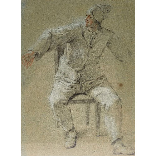 CORNELIS DUSART : Sitzender Bauer (DOBIASCHOFSKY AUKTIONEN AG)