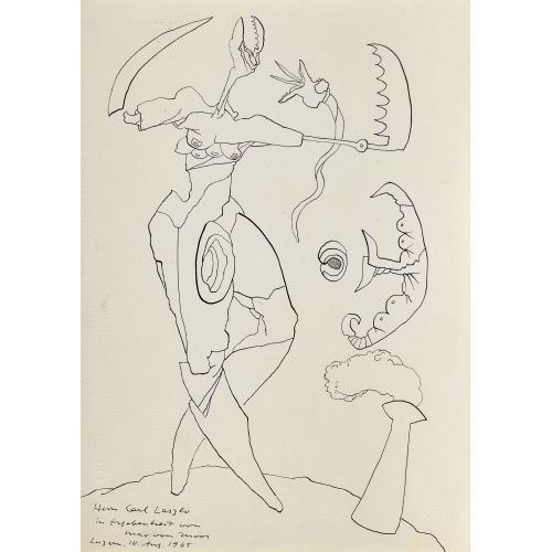 MAX VON MOOS : Surreale Figur (DOBIASCHOFSKY AUKTIONEN AG)