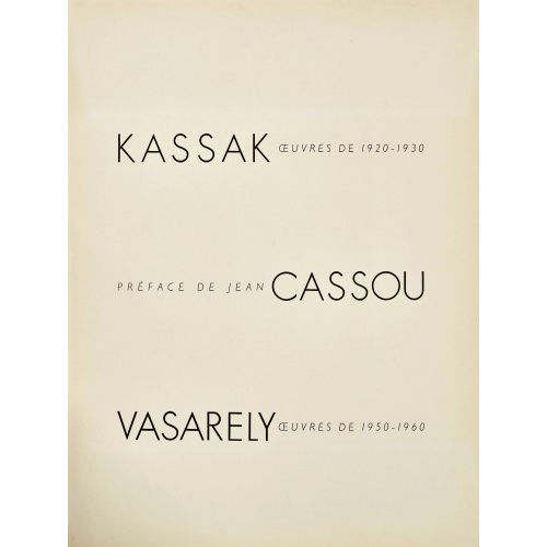 VICTOR VASARELY : 'V. Vasarely Kassak' (DOBIASCHOFSKY AUKTIONEN AG)