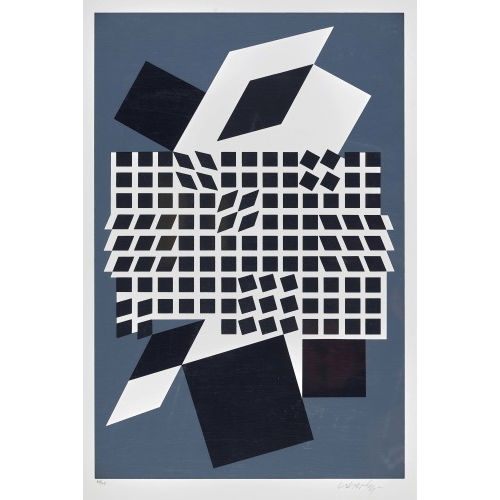 VICTOR VASARELY : Geometrische Komposition (DOBIASCHOFSKY AUKTIONEN AG)