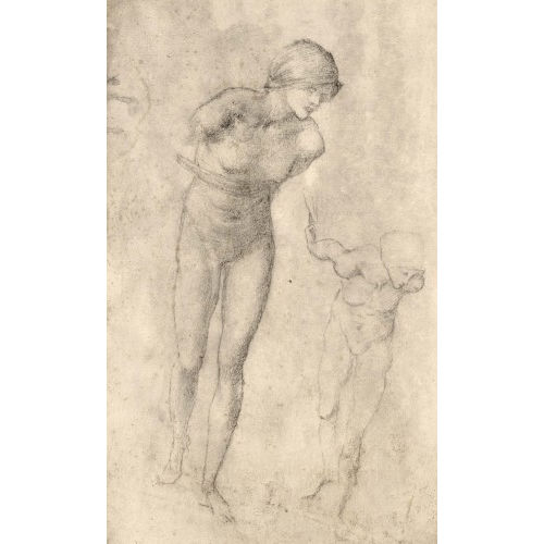 EDWARD COLEY BURNE-JONES : Studie zu weiblichen Akten (DOBIASCHOFSKY AUKTIONEN AG)