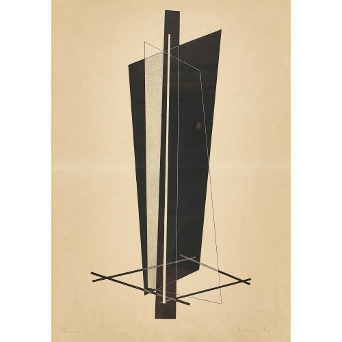 L�SZL� MOHOLY-NAGY : 'Konstruktion VI' (DOBIASCHOFSKY AUKTIONEN AG)