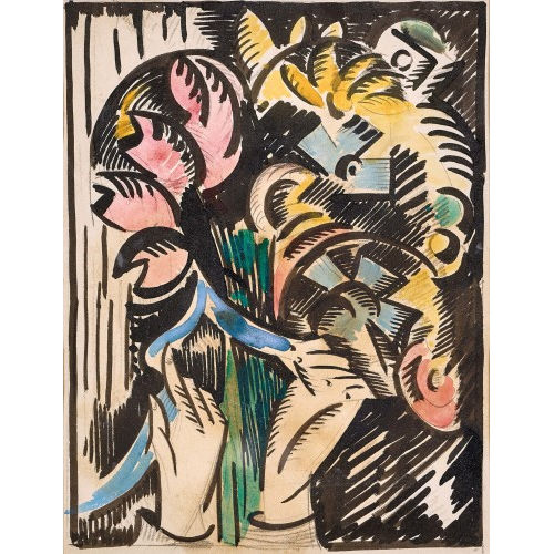 ALICE BAILLY : 'Bouquet de fleurs et mains' (DOBIASCHOFSKY AUKTIONEN AG)