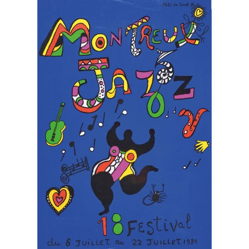 NIKI DE SAINT PHALLE : 'Montreux Jazz 1984' (DOBIASCHOFSKY AUKTIONEN AG)