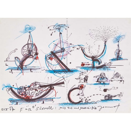 JEAN TINGUELY : Brunnenstudie (DOBIASCHOFSKY AUKTIONEN AG)