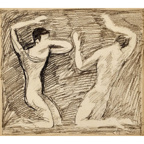 CUNO AMIET : Studie zu 'Die Wahrheit' (DOBIASCHOFSKY AUKTIONEN AG)